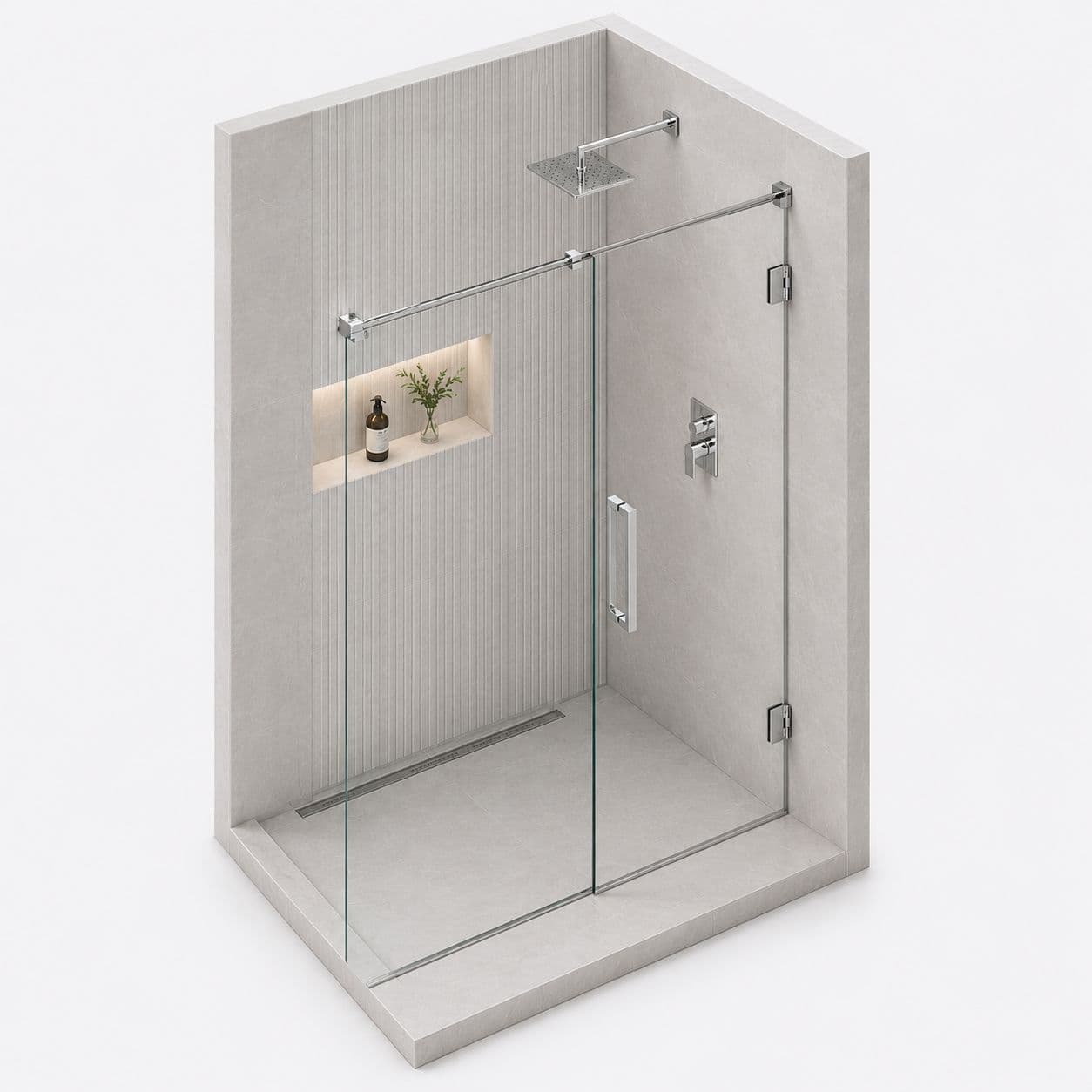 Frameless Glass Partition Installation, FabWise