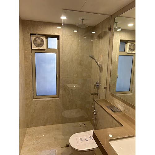 Fixed shower screen, no door fitted by FabWise in Gurugram & Noida — photo 2