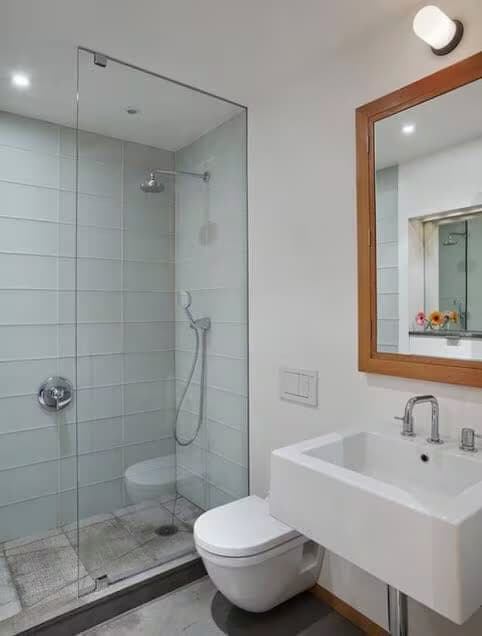 Fixed shower screen, no door fitted by FabWise in Gurugram & Noida — photo 4