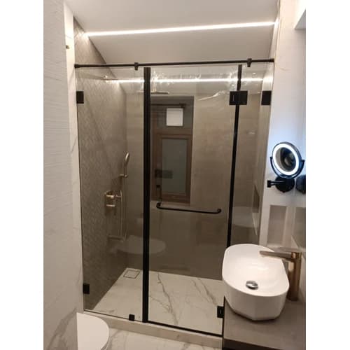 Frameless Glass Partition Installation fitted by FabWise in Gurugram & Noida — photo 3