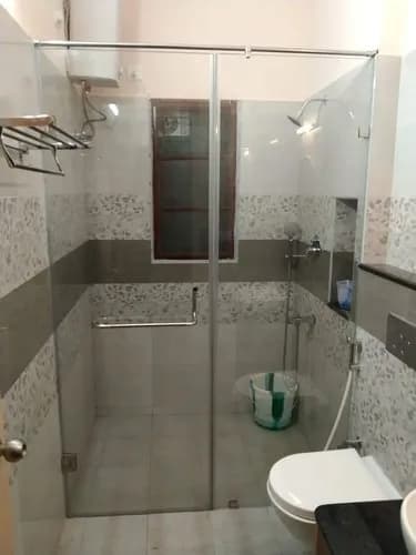 Frameless Sliding Partition Installation fitted by FabWise in Gurugram & Noida — photo 2