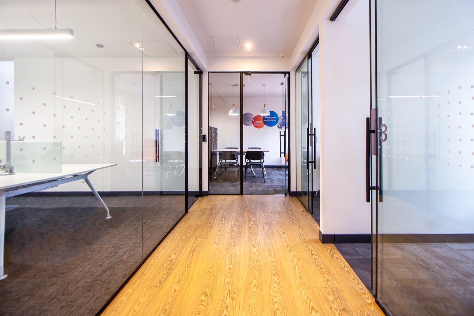Frameless glass cabin with door, FabWise